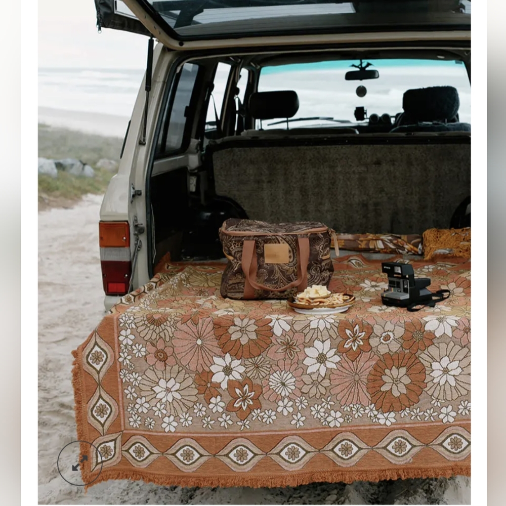 Wandering Folk Wandering Throw Copper Blanket NWT Spell